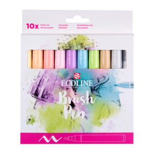 Pack de 10 ecoline brush pen pastel