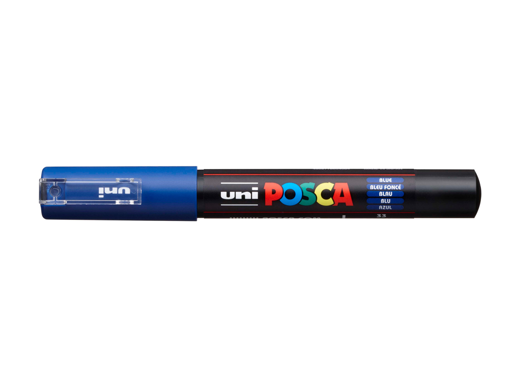 Rotulador uni posca 0,7 mm pc-1m azul