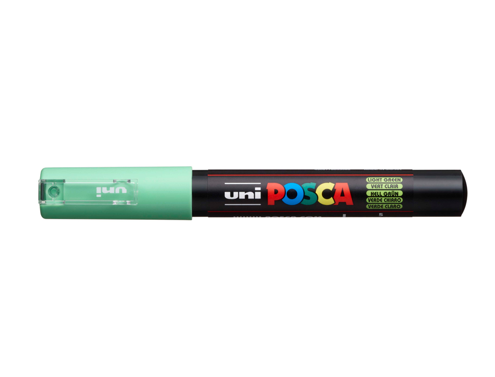 Rotulador uni posca 0,7 mm pc-1m verde claro