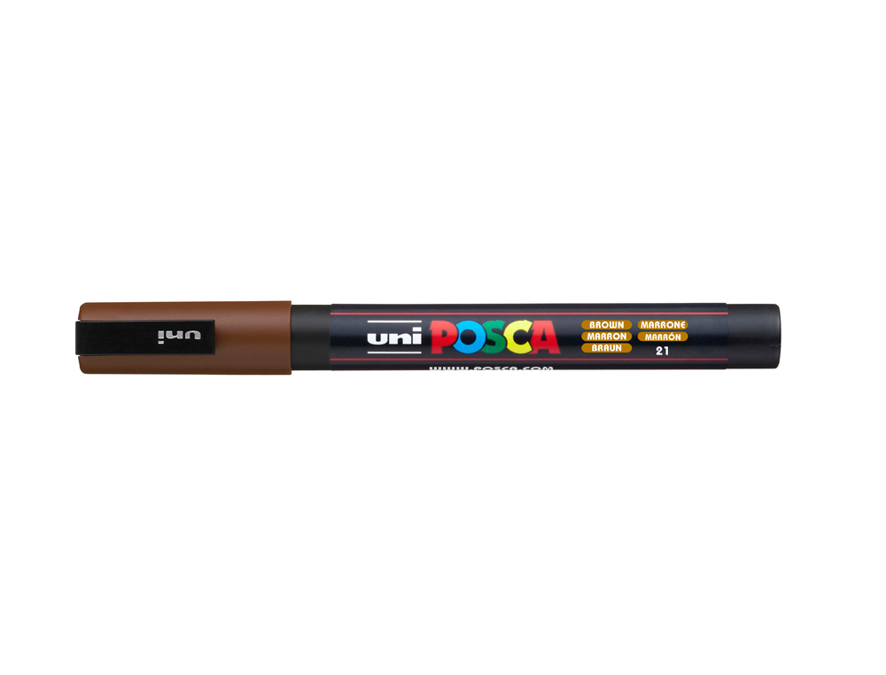 Rotulador uni posca 0,9 - 1,3 mm pc-3m marron