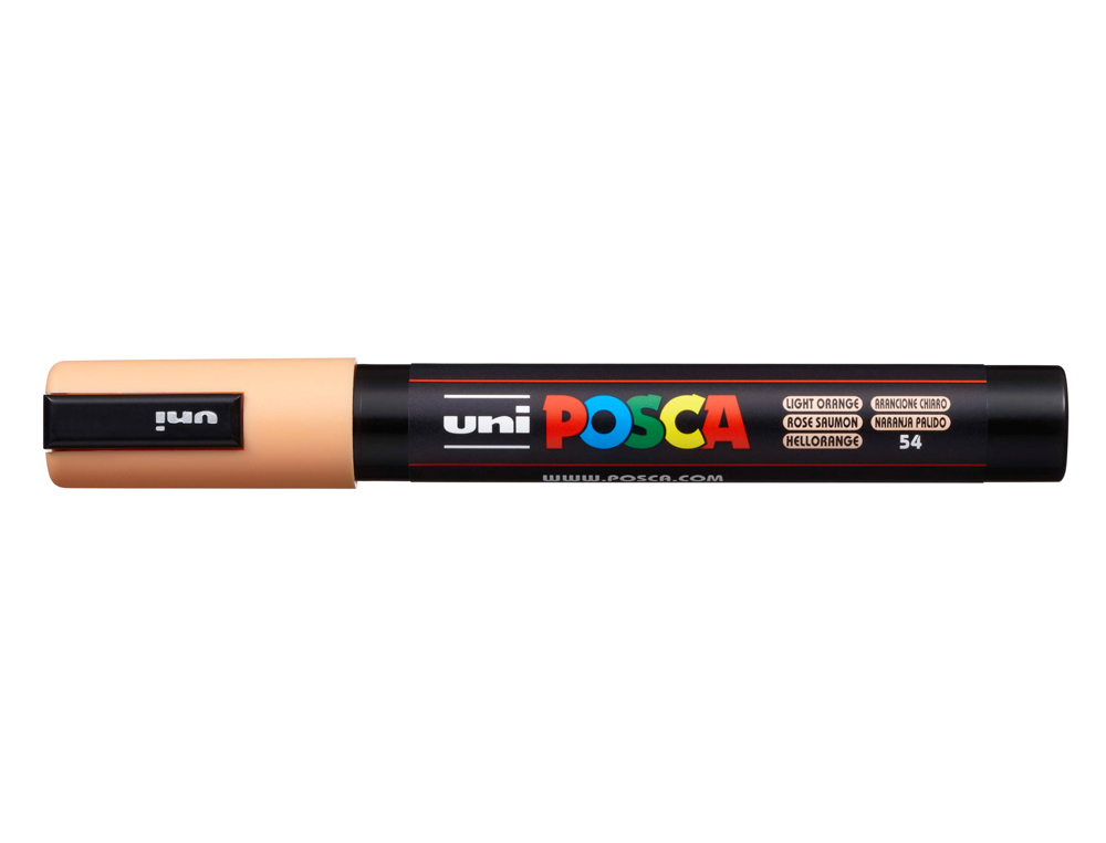 Rotulador uni posca 1,8 - 2,5 mm pc-5m naranja claro