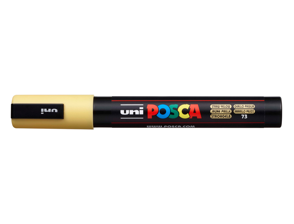Rotulador uni posca 1,8 - 2,5 mm pc-5m amarillo pajizo