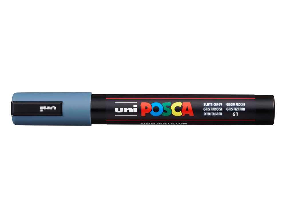 Rotulador uni posca 1,8 - 2,5 mm pc-5m gris pizarra
