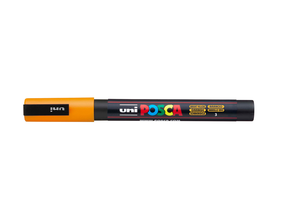 Rotulador uni posca pc-3m naranja medio