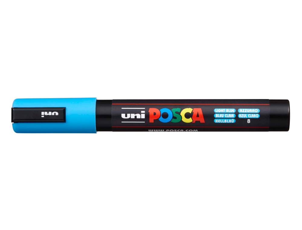 Rotulador uni posca pc-5m azul claro