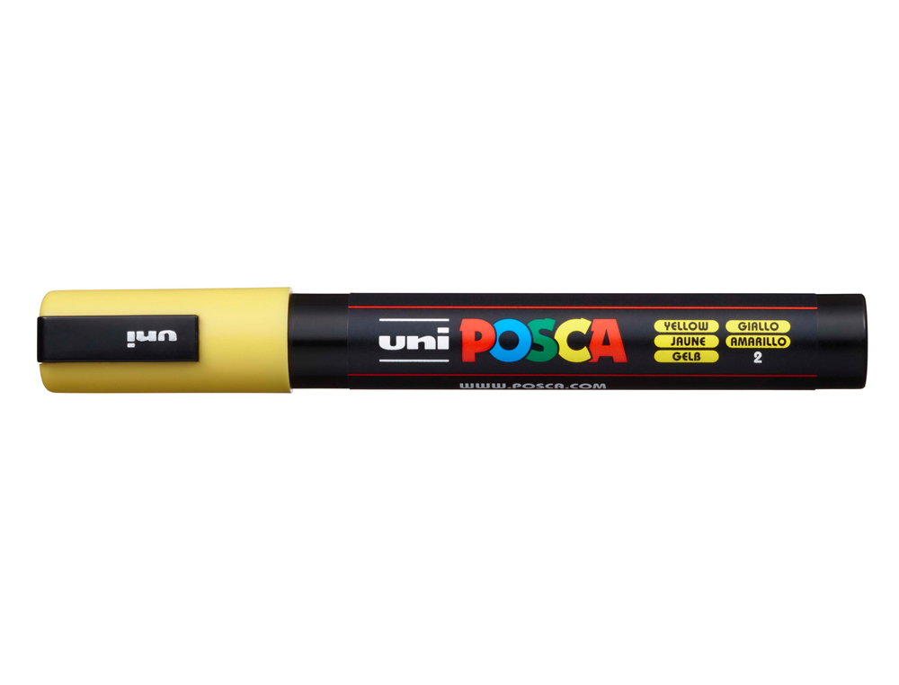 Rotulador uni posca pc-5m amarillo