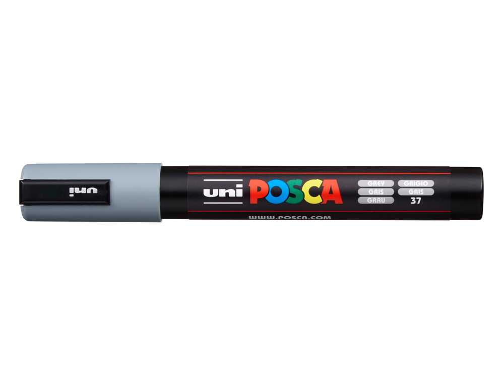 Rotulador uni posca pc-5m gris